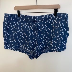 J. Crew Sailboat Denim Shorts